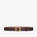 Brown leather belt