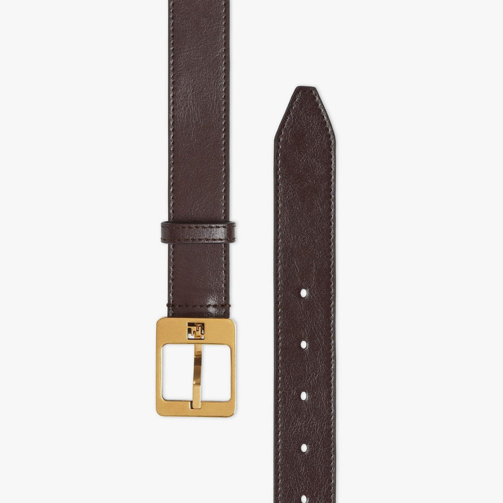 Brown leather belt