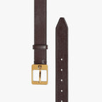 Brown leather belt