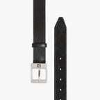 Black leather belt