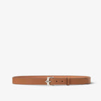 Natural-coloured leather belt