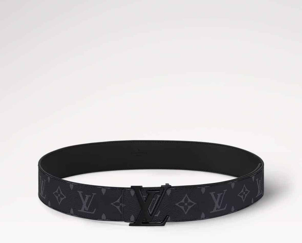 LV Initiales 40mm Matte Black Belt