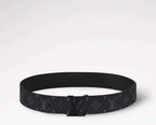 LV Initiales 40mm Matte Black Belt