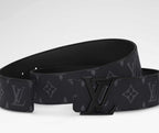 LV Initiales 40mm Matte Black Belt