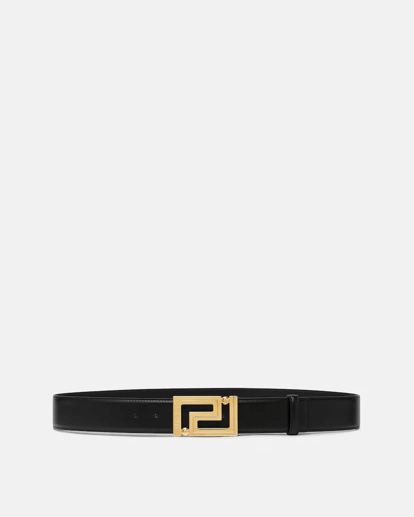 Greca Leather Belt