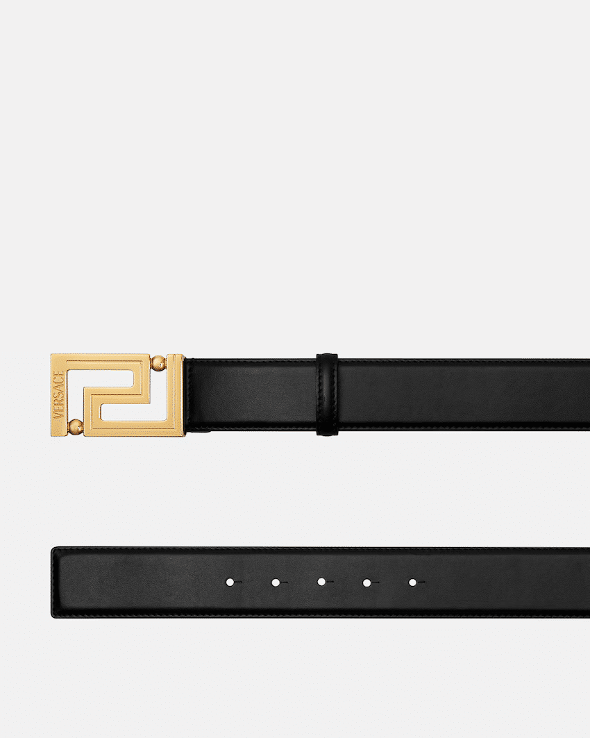 Greca Leather Belt