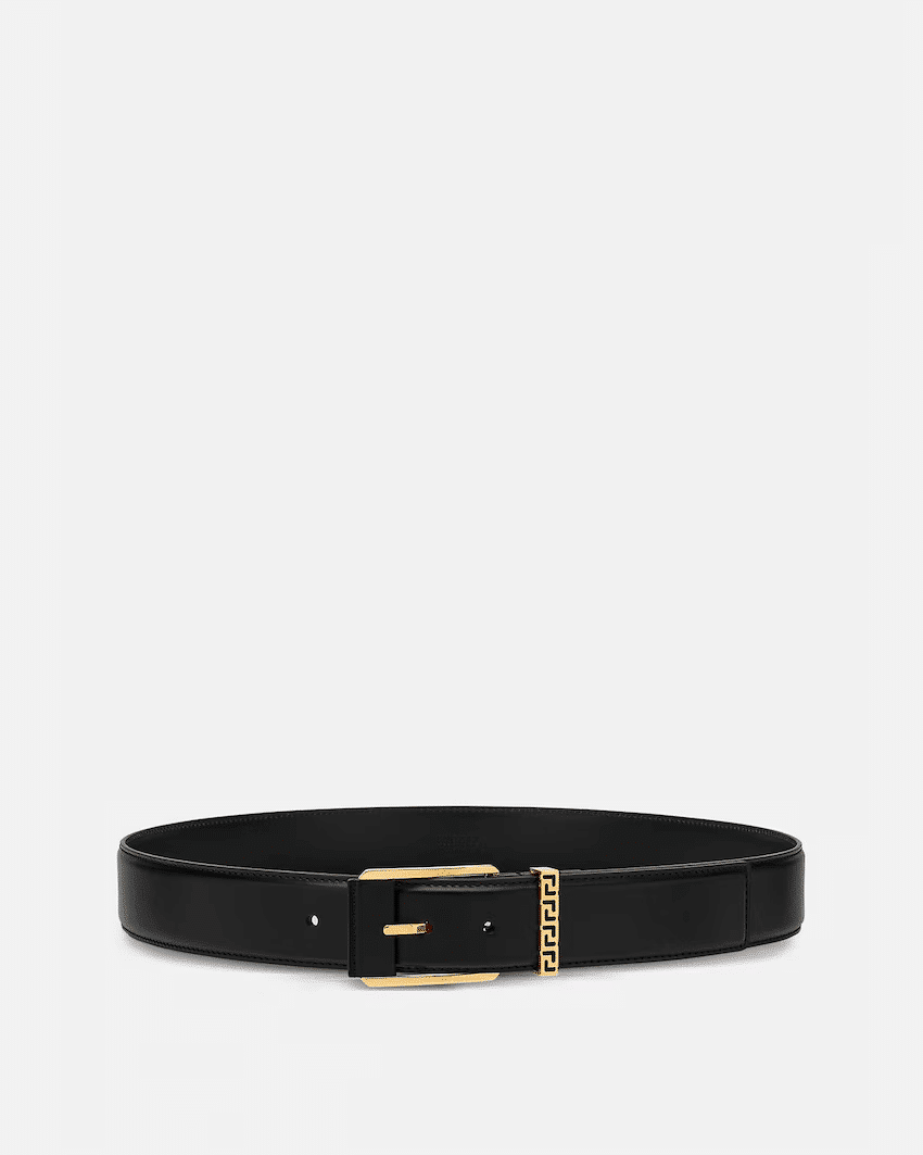 Greca Leather Belt