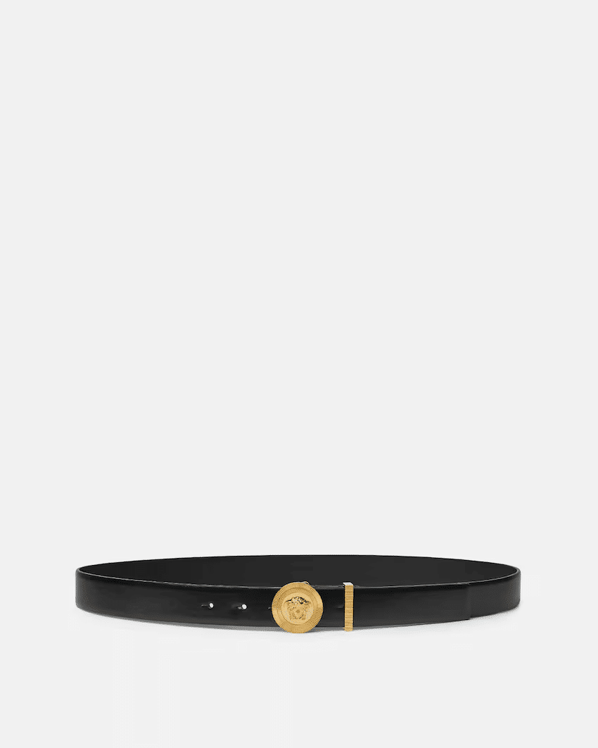 Medusa Biggie Leather Belt 1.2"