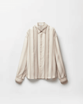 Striped Silk Loose Shirt