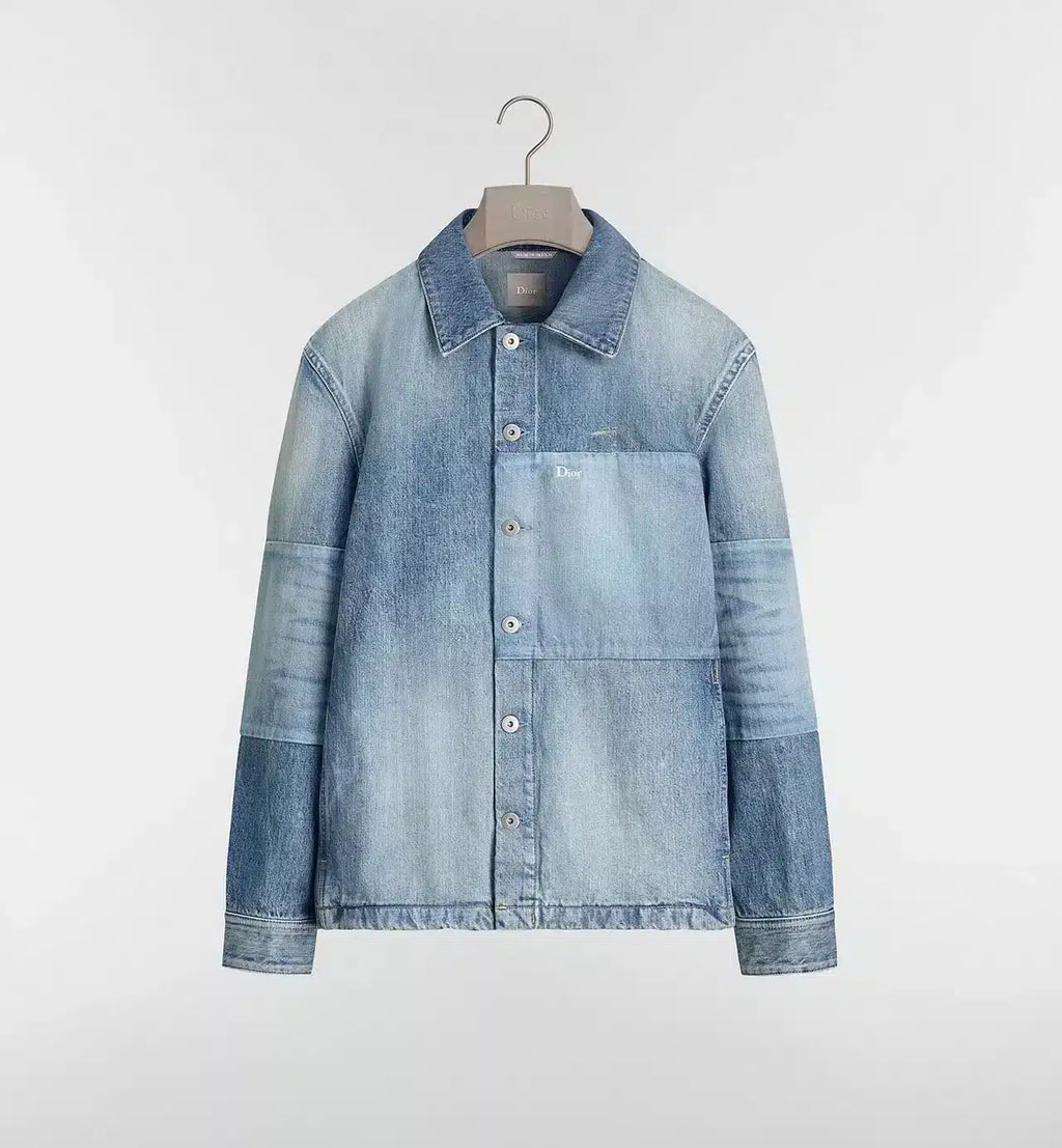 Overshirt with Patchwork Effect