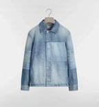Overshirt with Patchwork Effect