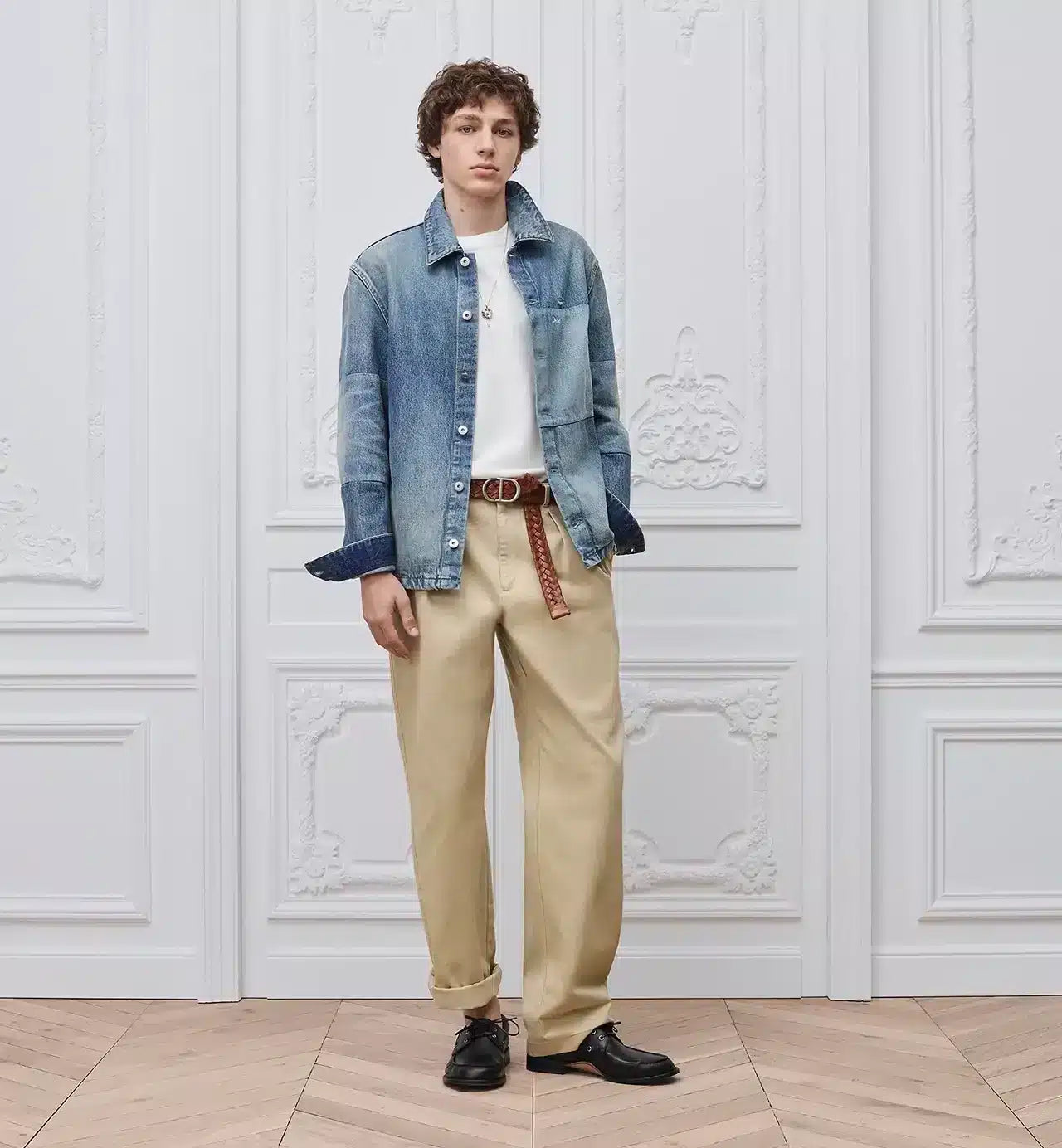 Overshirt with Patchwork Effect