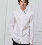 Shirt with Dior Clover Embroidery