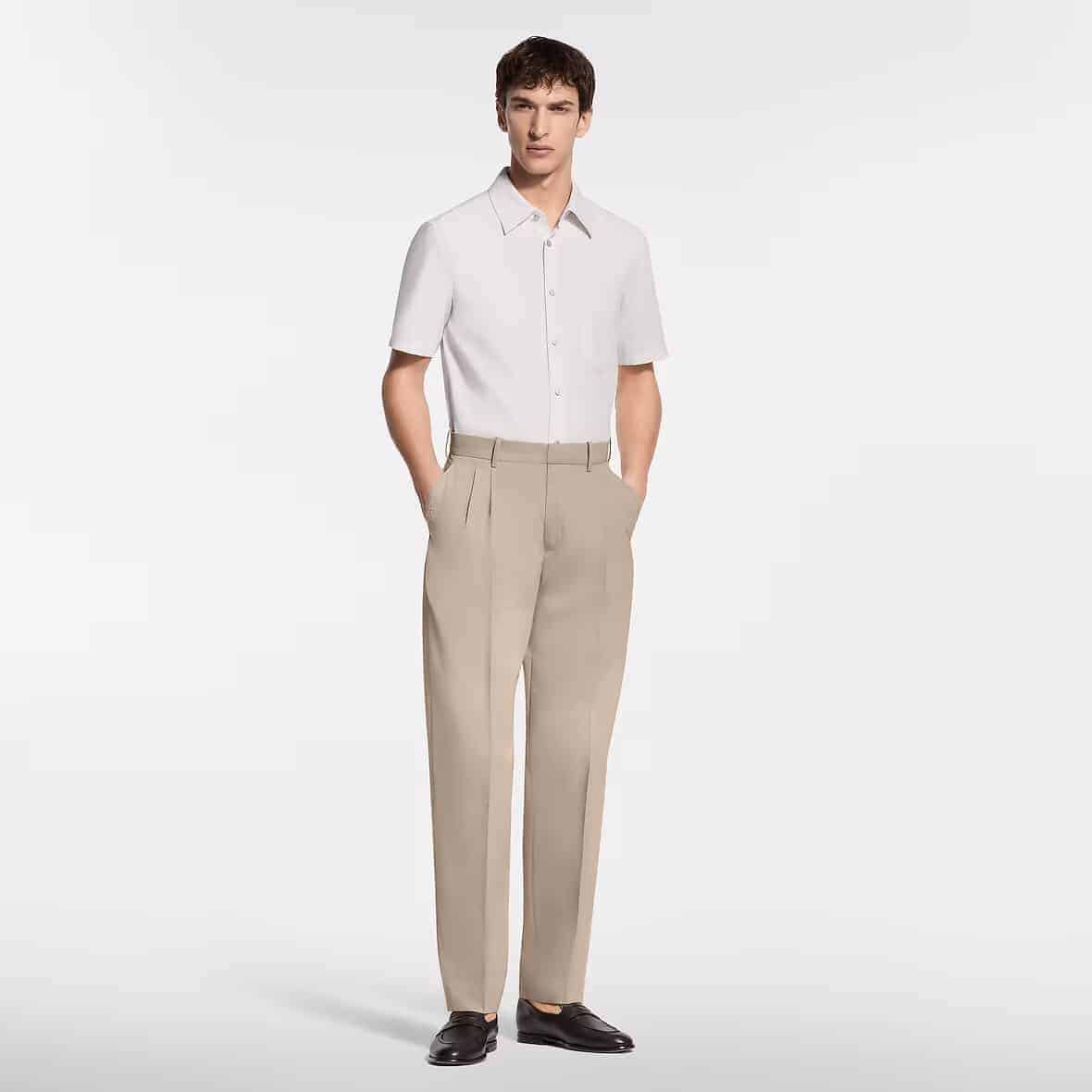 Short-Sleeved Jacquard Shirt