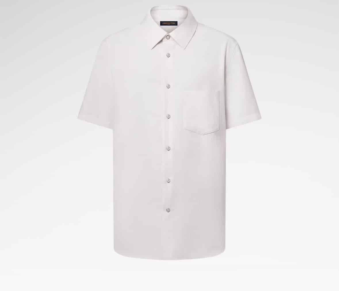 Short-Sleeved Jacquard Shirt