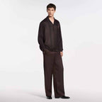 Scarf Silk Pajama Shirt