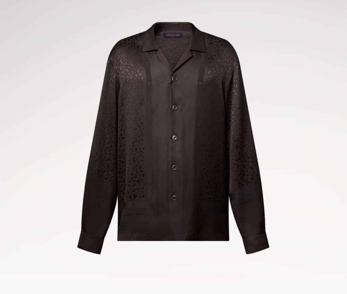 Scarf Silk Pajama Shirt