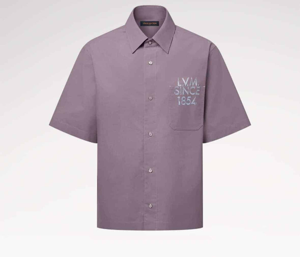 Printed Signature Short-Sleeved Shirt