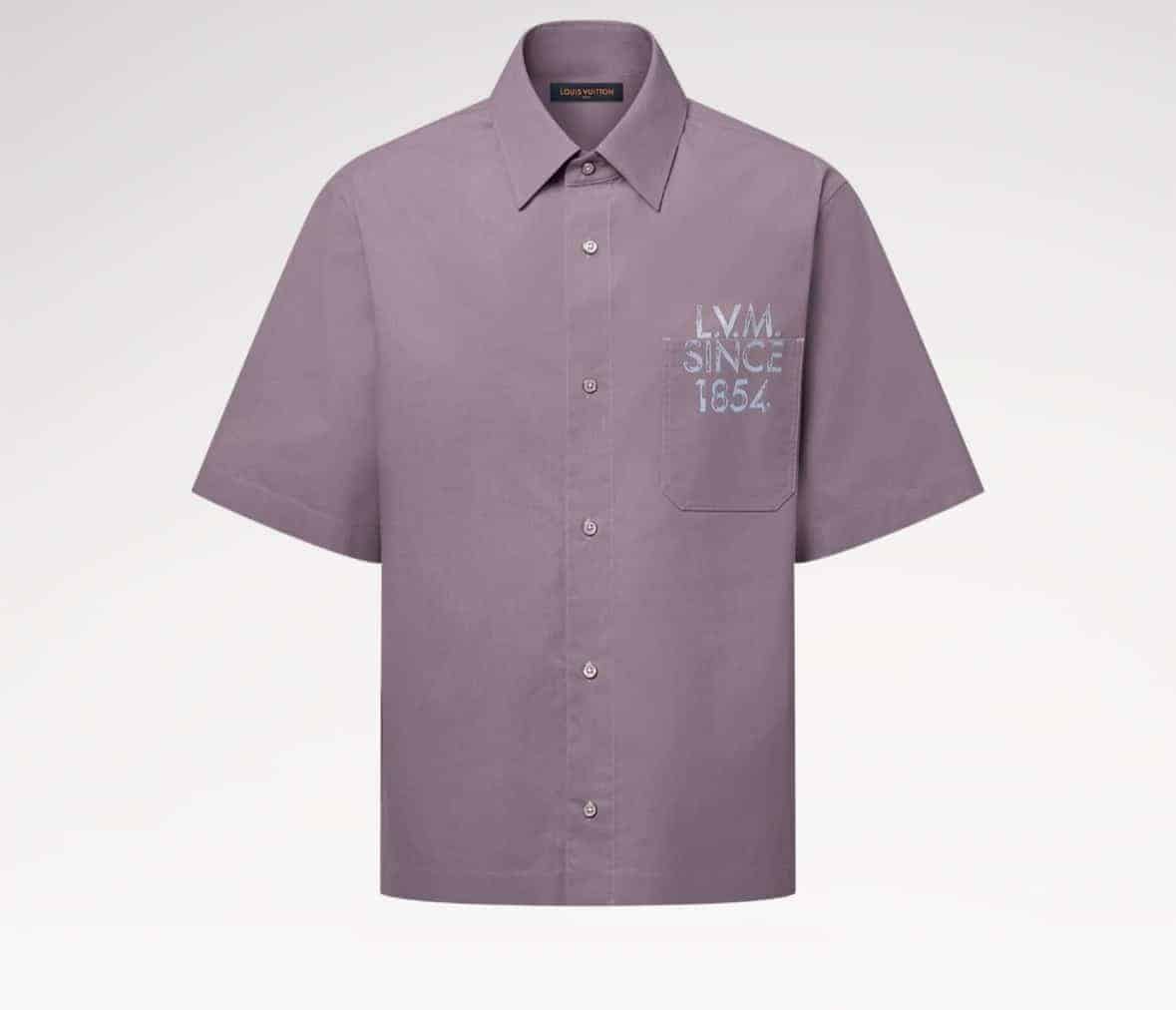 Printed Signature Short-Sleeved Shirt