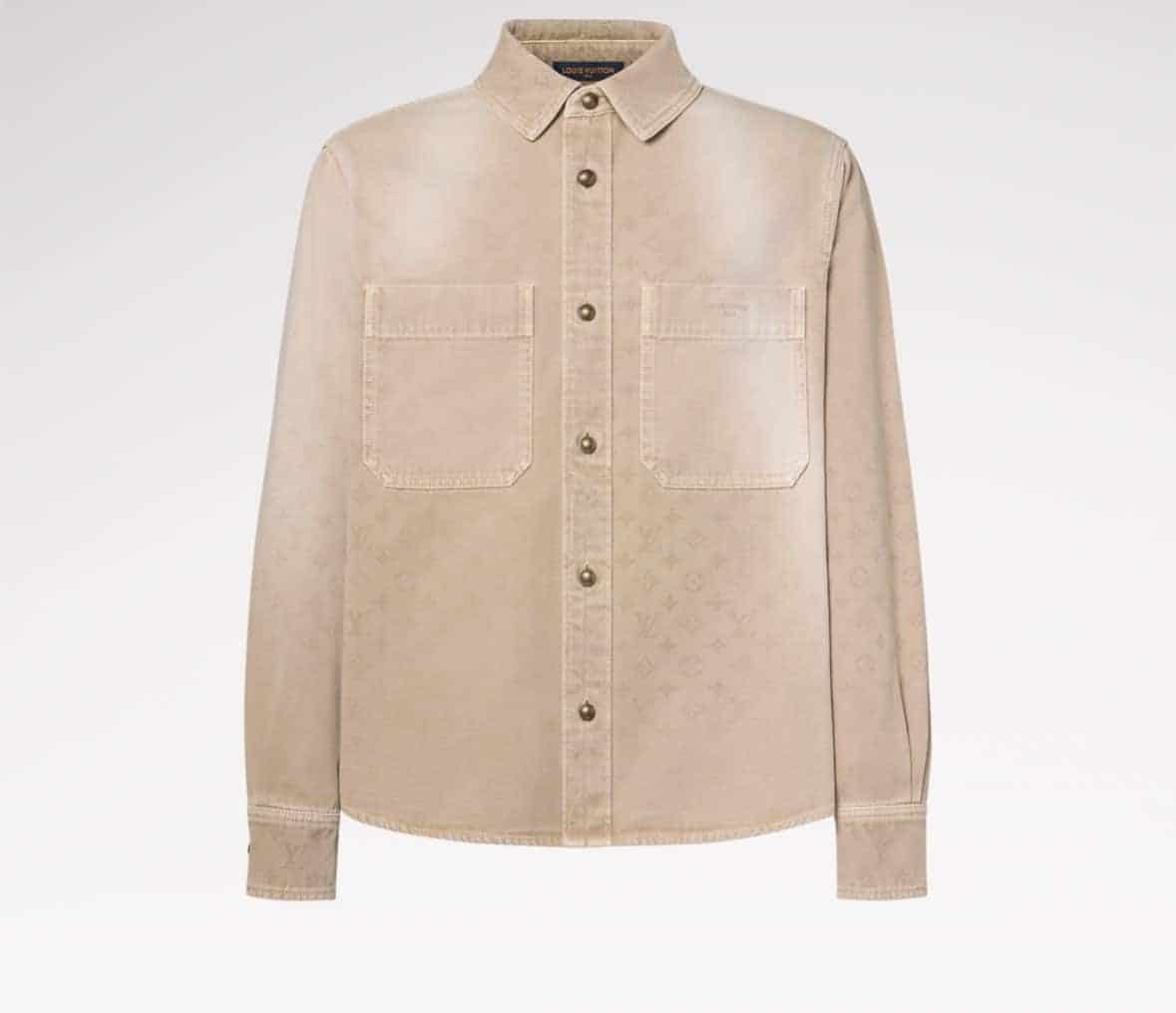 Monogram Denim Long-Sleeved Shirt