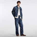 LV x The Darjeeling Limited Embroidered Long-Sleeved Denim Shirt
