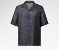 Monogram Short-Sleeved Silk Shirt