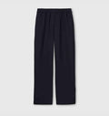 Cotton jersey leisure pants with embroidery