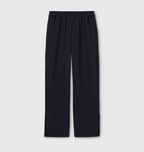Cotton jersey leisure pants with embroidery