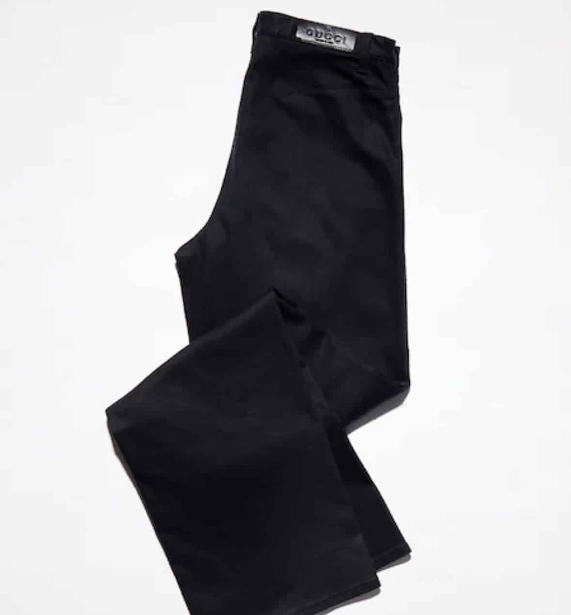 Cotton denim pants