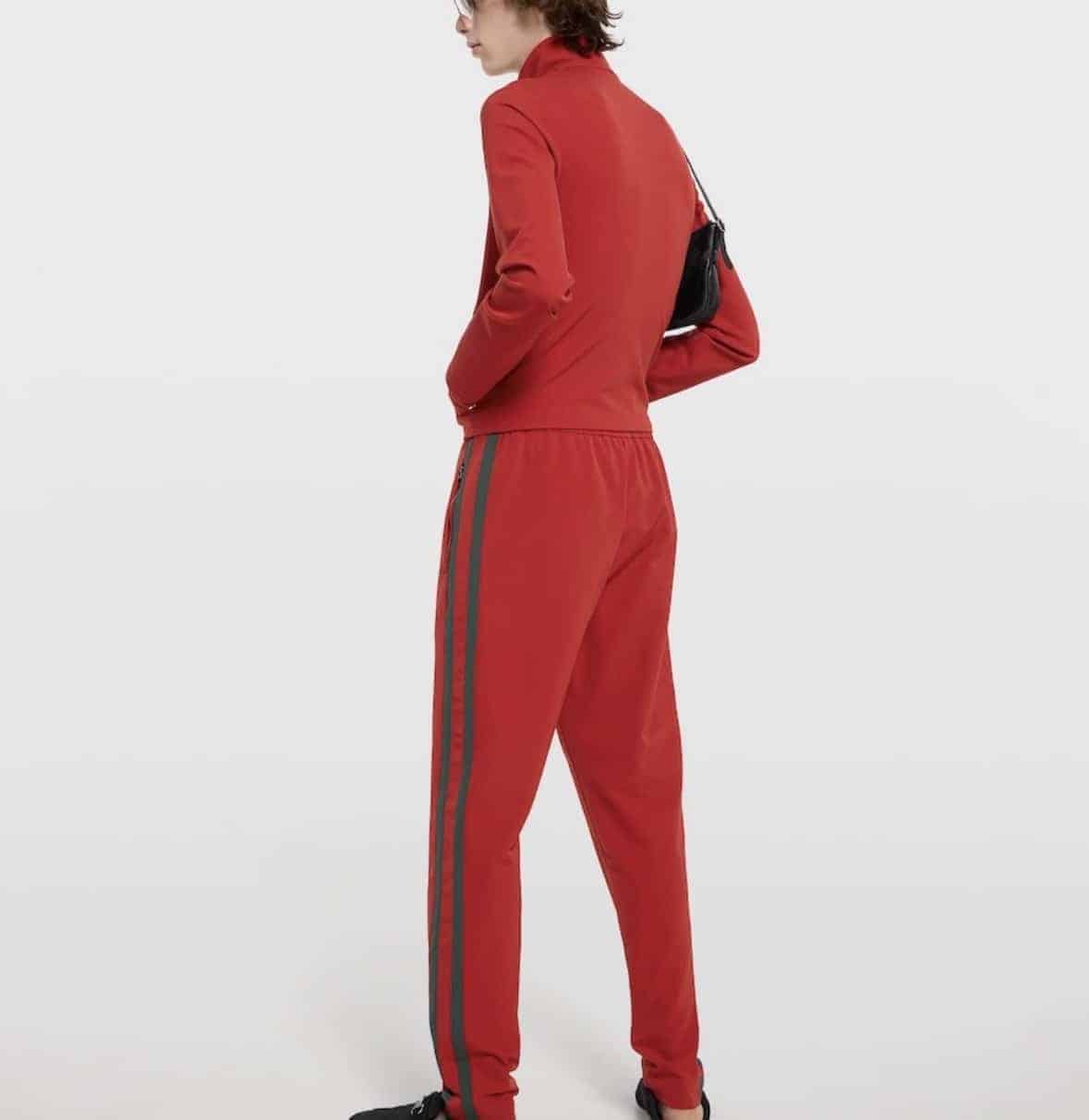 Stretch nylon sportswear pants with Web