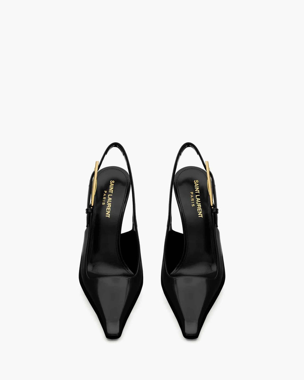 LEE SLINGBACK PUMPS IN GLAZED LEATHER
