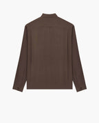 SHIRT IN SILK HABOTAI CHOCOLAT