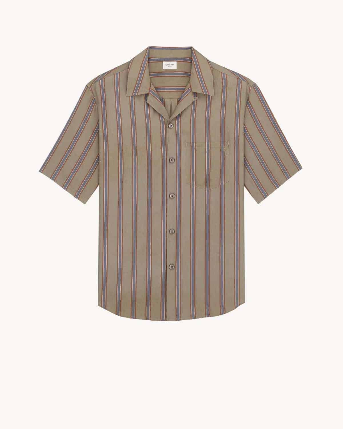 CASSANDRE SHIRT IN STRIPED COTTON TWILL