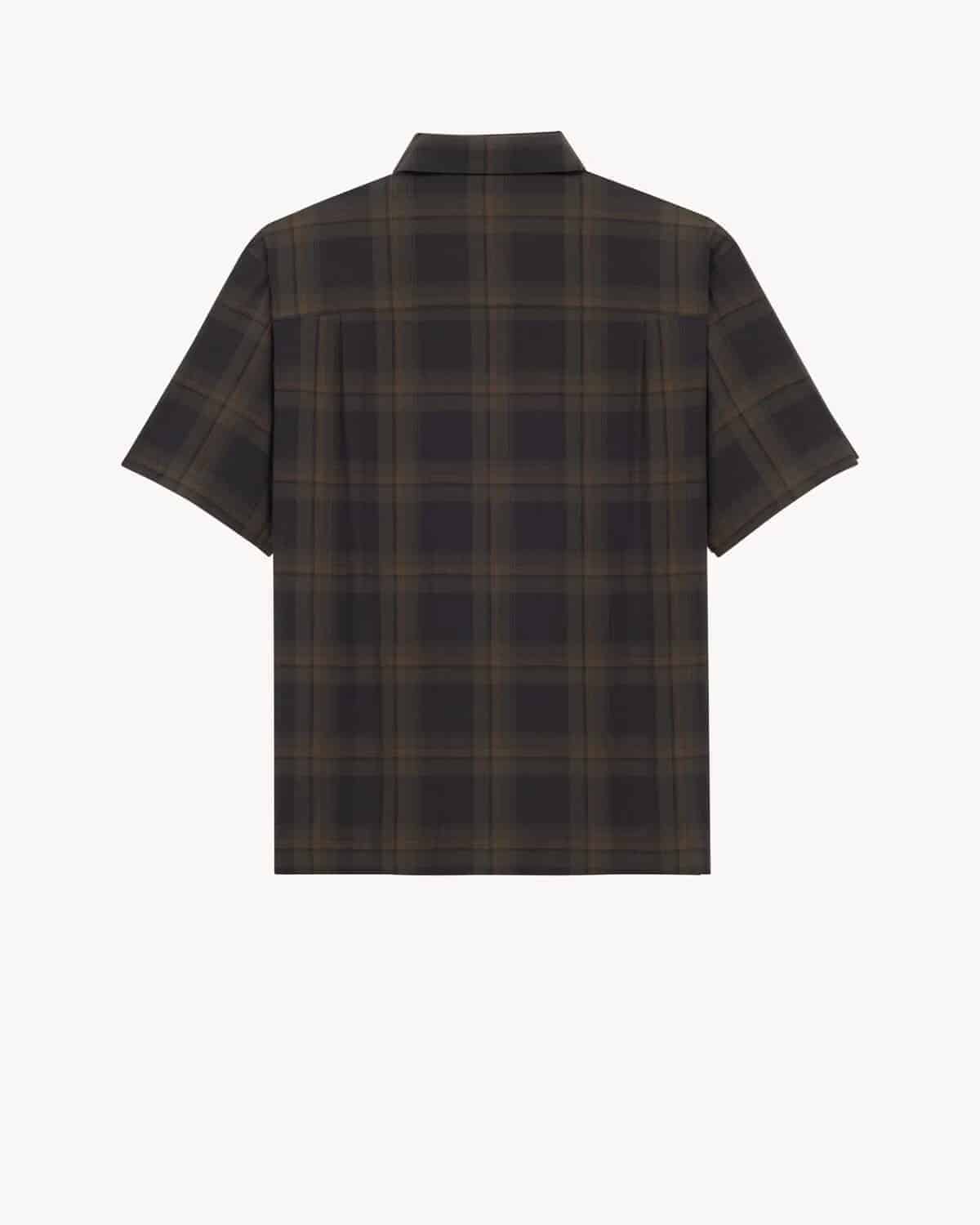 TARTAN SHIRT IN COTTON VOILE