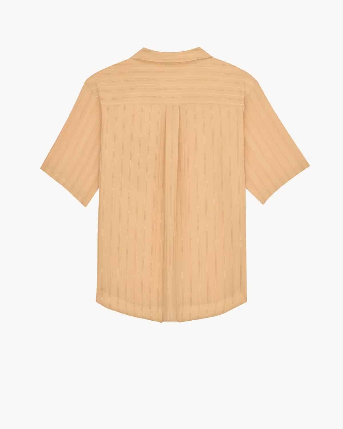SHIRT IN STRIPED SILK