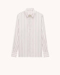 SHIRT IN STRIPED SILK
