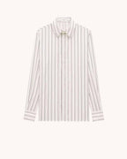 SHIRT IN STRIPED SILK