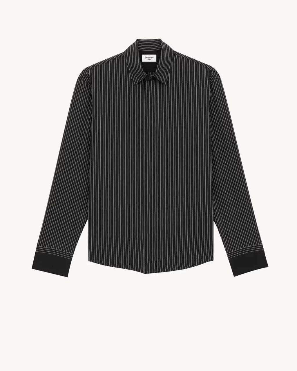 CASSANDRE SHIRT IN STRIPED SILK