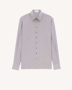 SHIRT IN STRIPED SILK