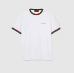 Cotton jersey T-shirt with embroidery