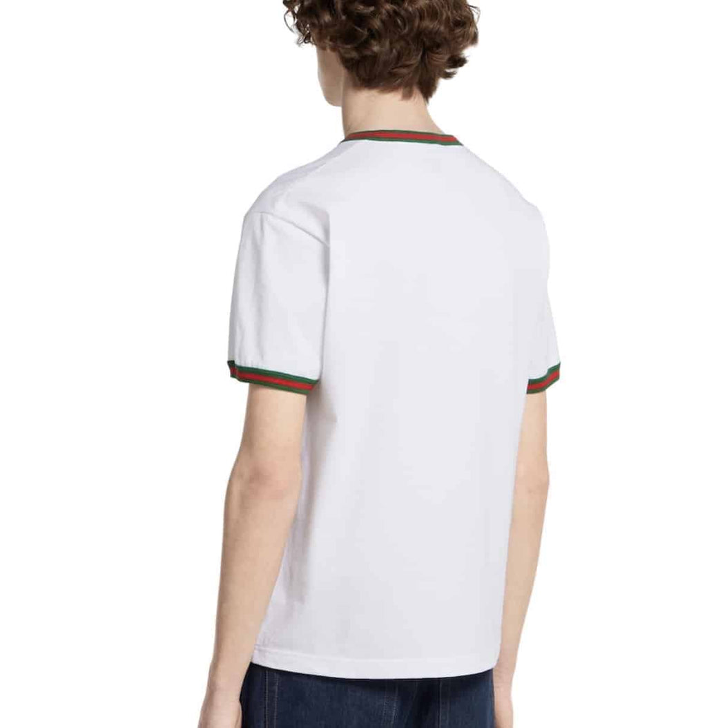 Cotton jersey T-shirt with embroidery