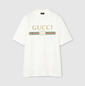 Cotton jersey and silk T-shirt with print