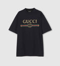 Cotton jersey and silk T-shirt with print