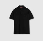 Cotton piquet polo shirt with embroidery