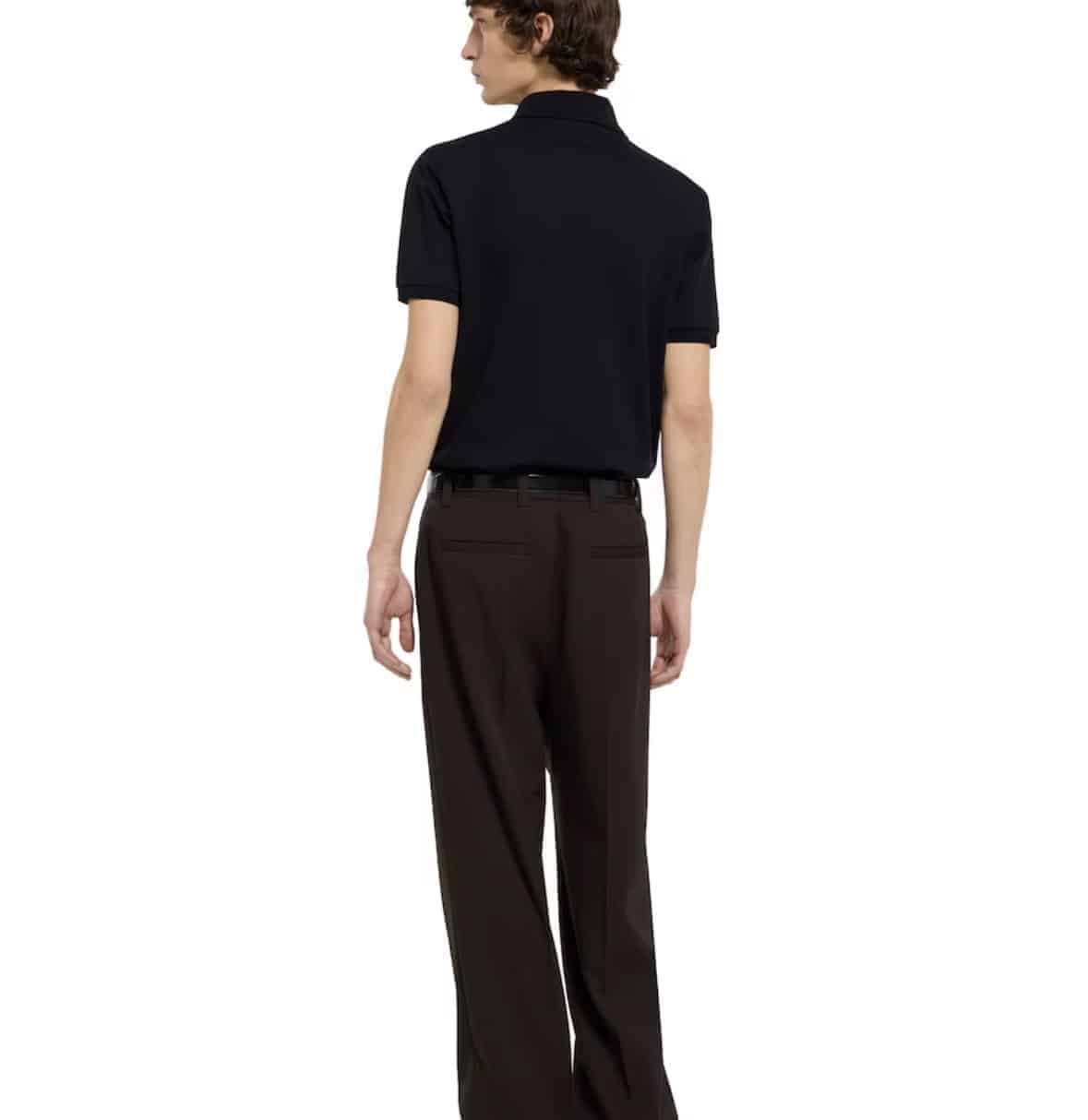Cotton piquet polo shirt with embroidery