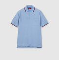 Cotton piquet polo shirt with embroidery