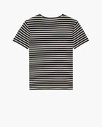 STRIPED CASSANDRE T-SHIRT IN JERSEY