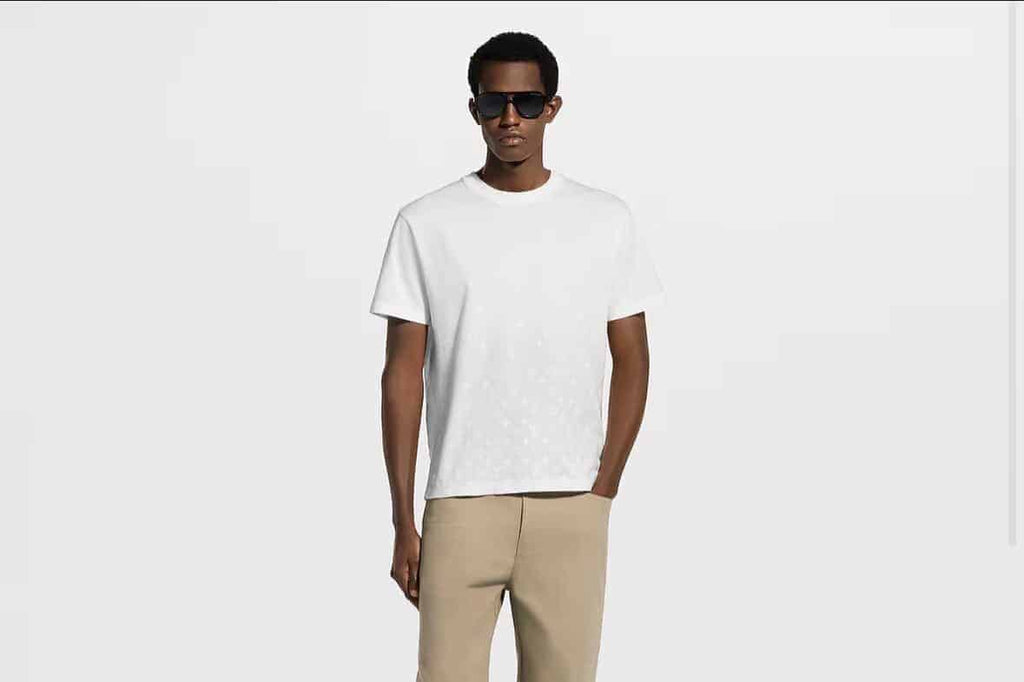 Flock Print Monogram Gradient T-Shirt