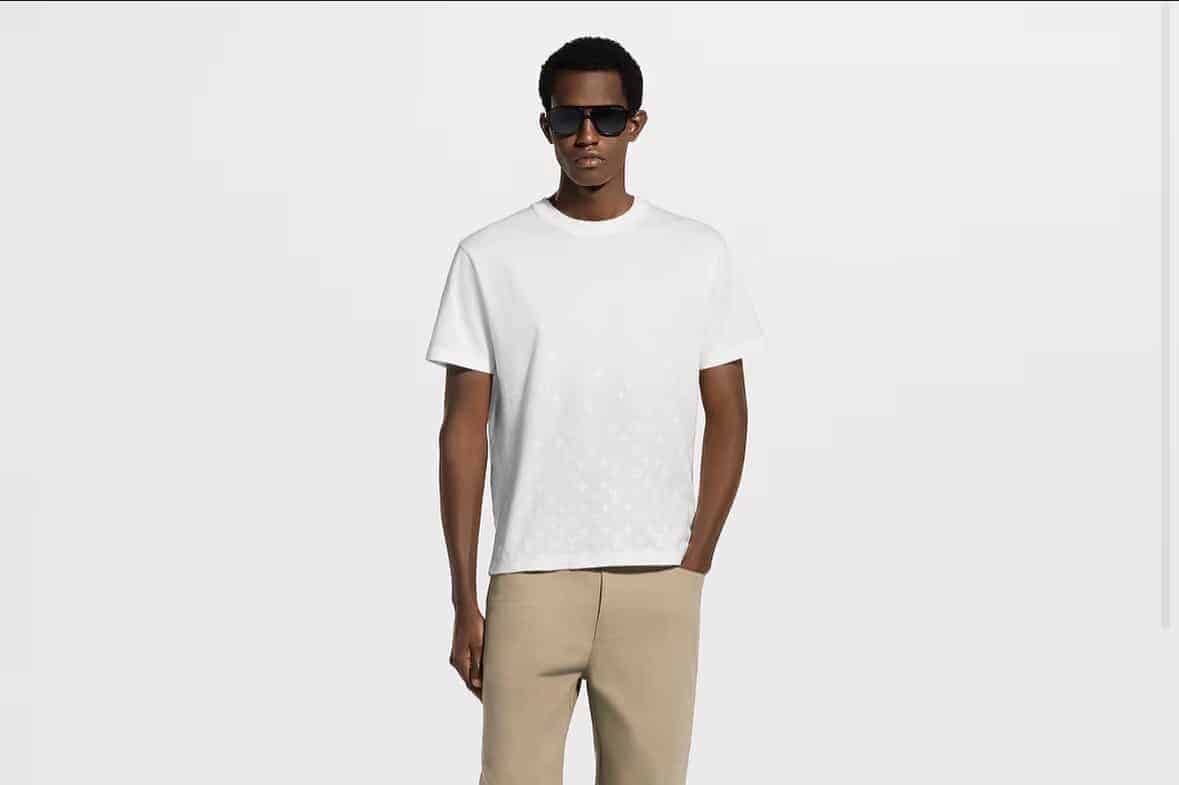 Flock Print Monogram Gradient T-Shirt