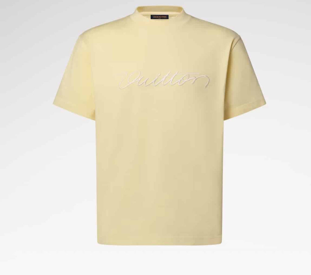 Embroidered Signature Short-Sleeved T-Shirt